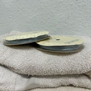 Vintage French Blue Satin Ribbon 1/8” W  x 10 yd Spool, 100% Nylon New - 2